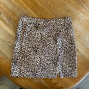 SHEIN leopard skirt XS